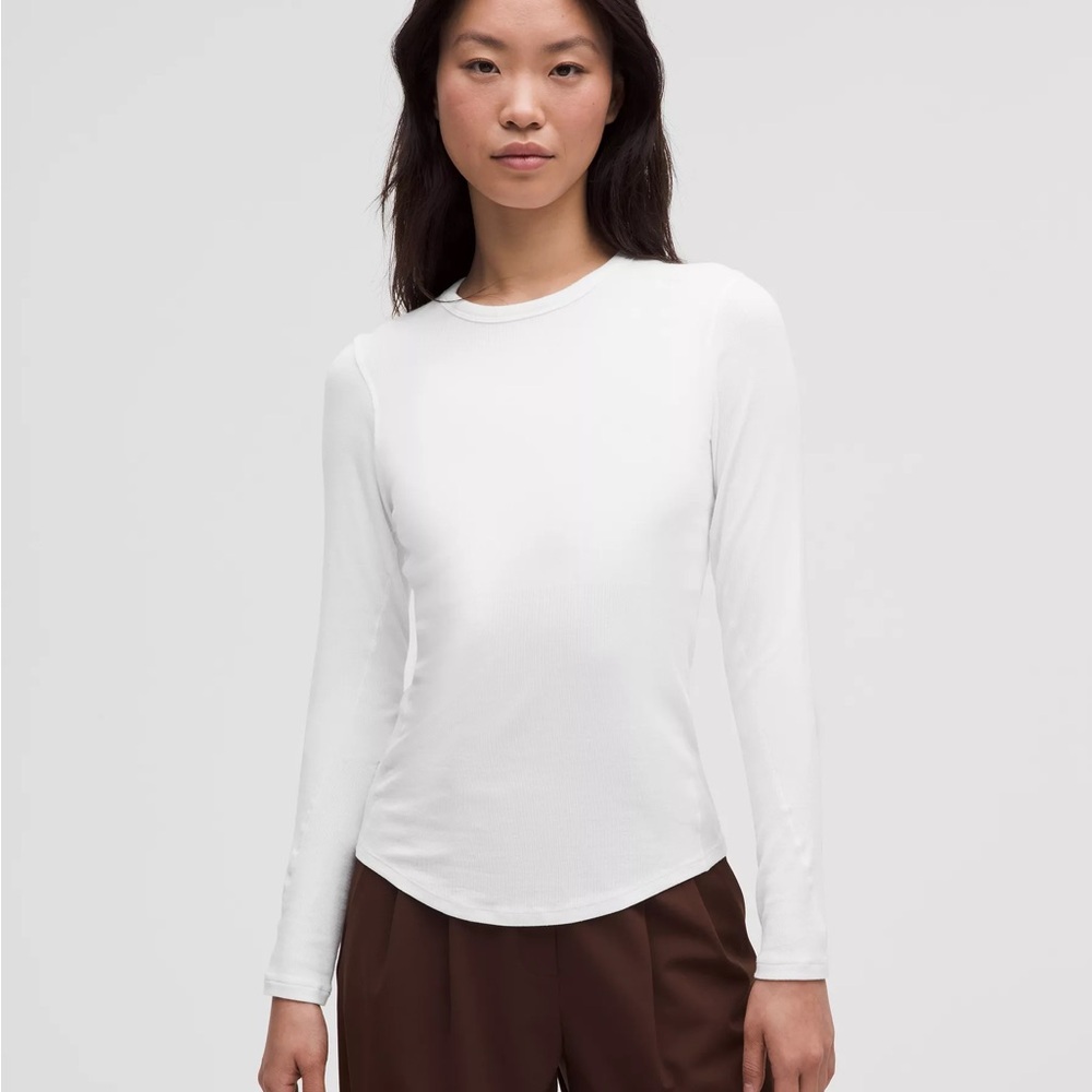 lululemon athletica White Long Sleeve Tee